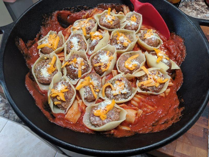 Layered Pasta stuffed Meatballs » RecipeCollage.com » September 15, 2025