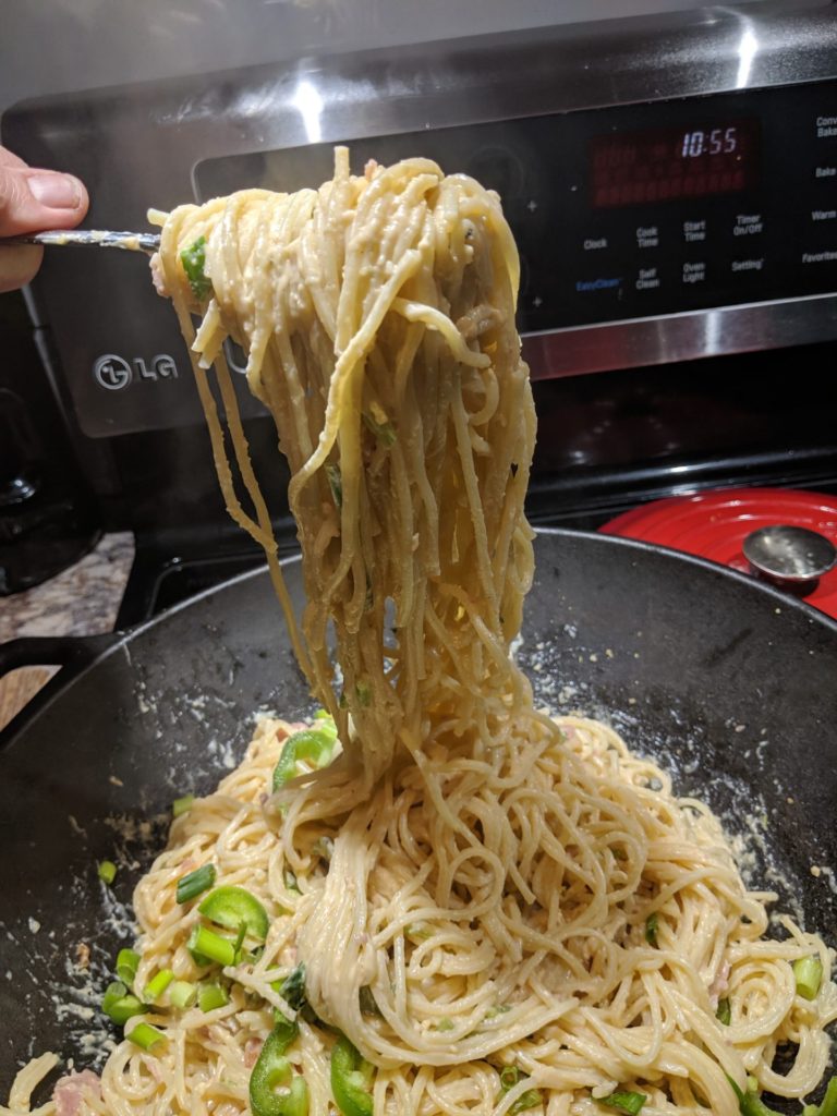 Jalapeno Popper Spaghetti » RecipeCollage.com » September 15, 2025