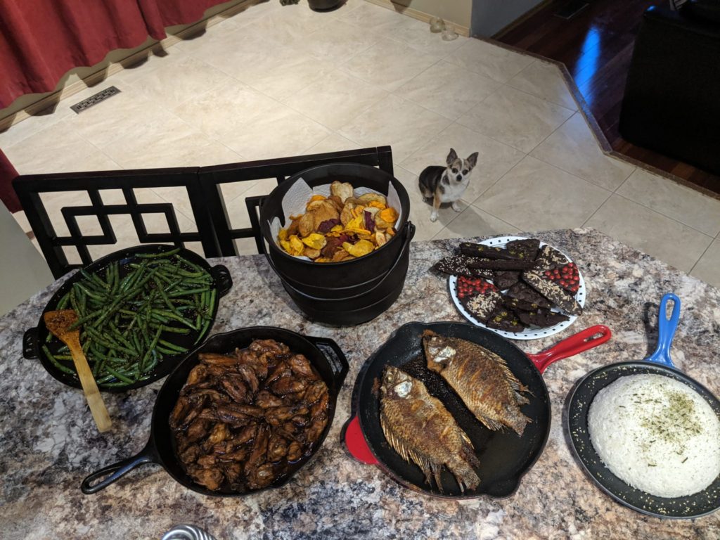 Stovetop Chicken wings & pan seared Tilapia » RecipeCollage.com » September 18, 2025