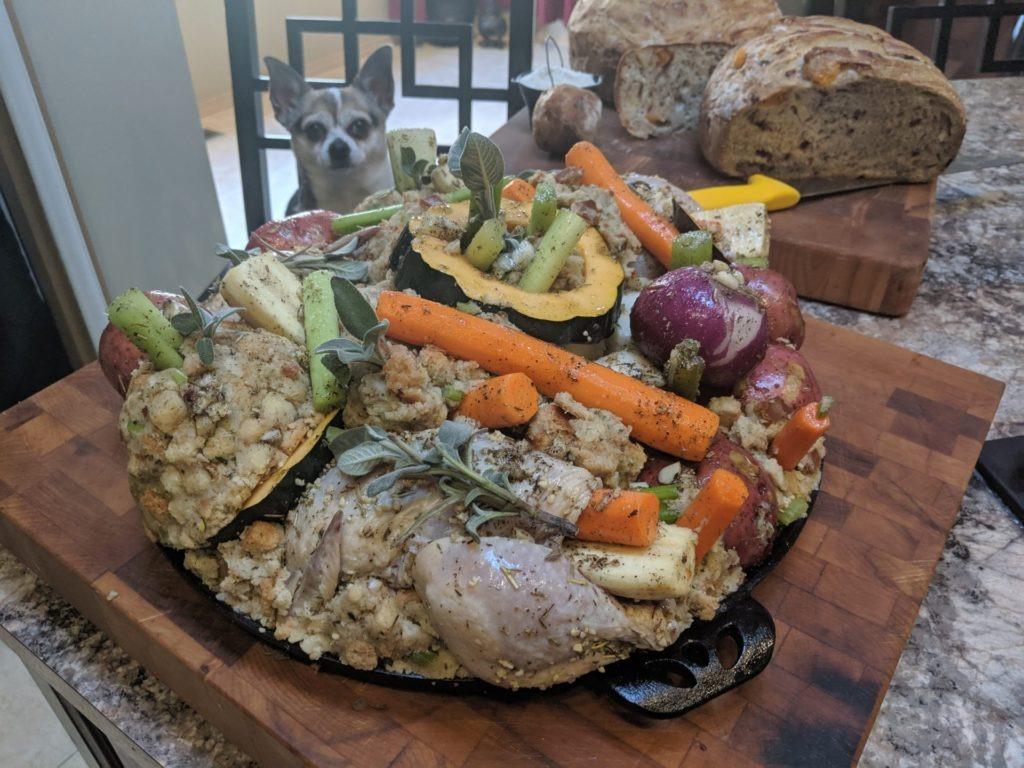Baked Cornish Hens Dinner with all the fixings » RecipeCollage.com » September 18, 2025