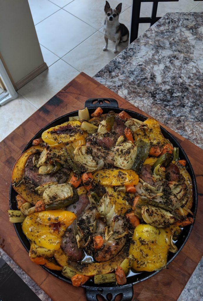 Baked Sausages & Pumpkin » RecipeCollage.com » September 15, 2025
