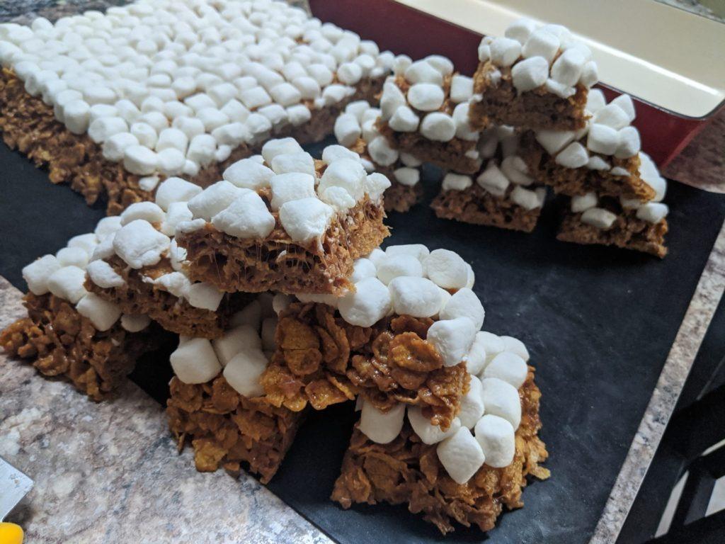 Nutty Marshmallow Cornflake Squares » RecipeCollage.com » September 15, 2025