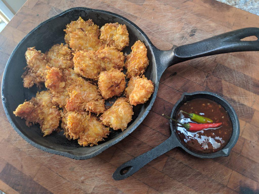Cornflakes Coconut Shrimps & Halibut bites » RecipeCollage.com » September 15, 2025