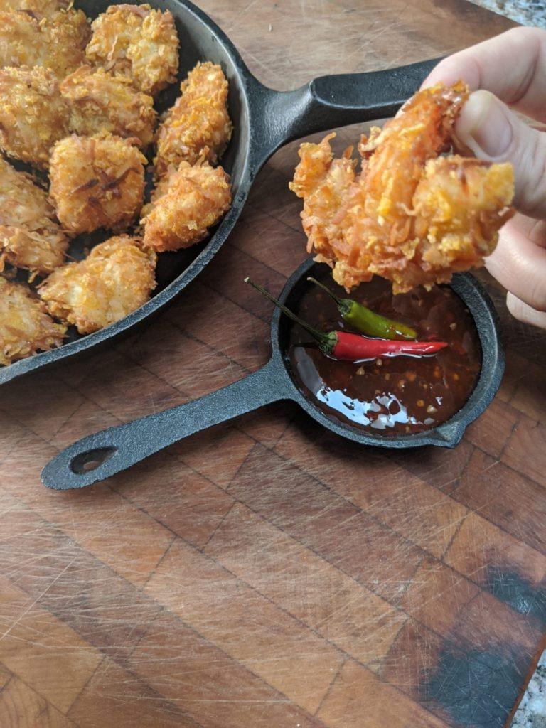 Cornflakes Coconut Shrimps & Halibut bites » RecipeCollage.com » September 15, 2025