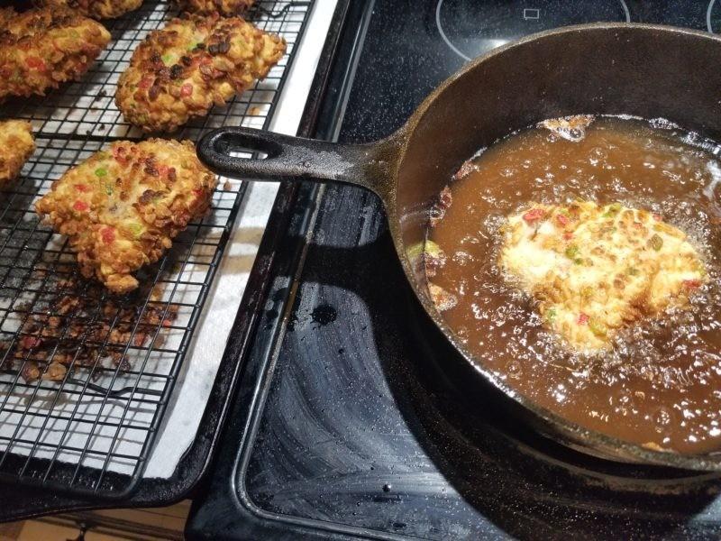 Chicken deep frying