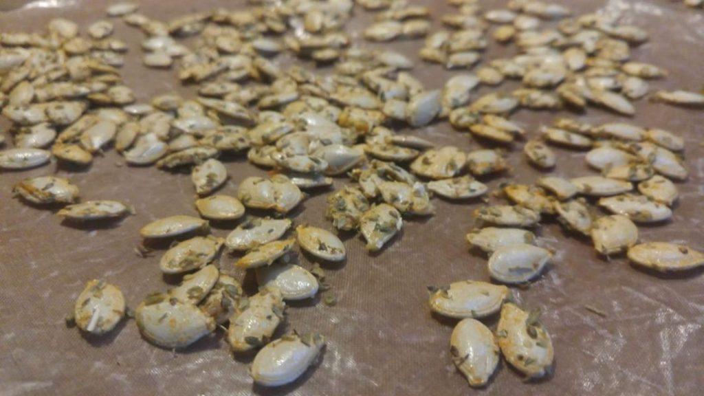 Pizza pumpkin seeds » RecipeCollage.com » October 27, 2025