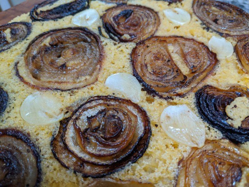 Roasted Onions & Garlic CornBread » RecipeCollage.com » September 15, 2025