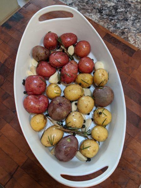 Roasted Garlic & Rosemary baby Potatoes » RecipeCollage.com » September 17, 2025