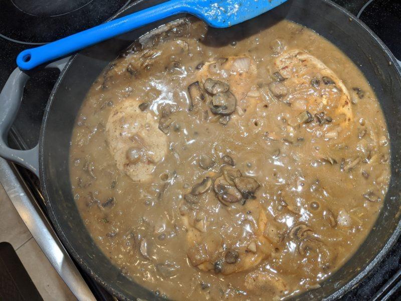 Mushroom & Onion Gravy with pork chops » RecipeCollage.com » September 15, 2025