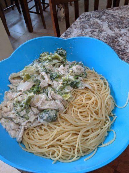Chicken Alfredo Spaghetti » RecipeCollage.com » September 15, 2025