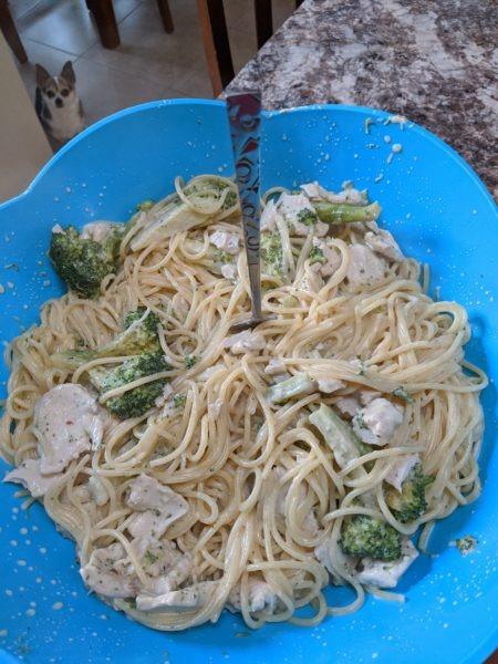 Chicken Alfredo Spaghetti » RecipeCollage.com » September 15, 2025