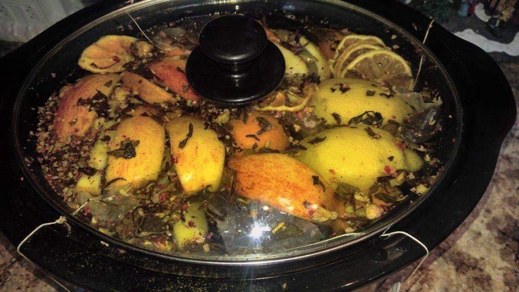 potpourri tea brewing