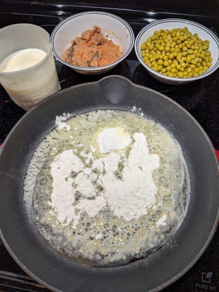Creamed Peas on Toast with Salmon » RecipeCollage.com » September 19, 2025