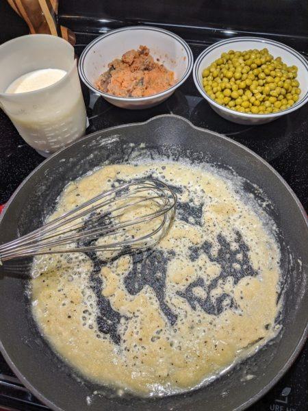 Creamed Peas on Toast with Salmon » RecipeCollage.com » September 19, 2025