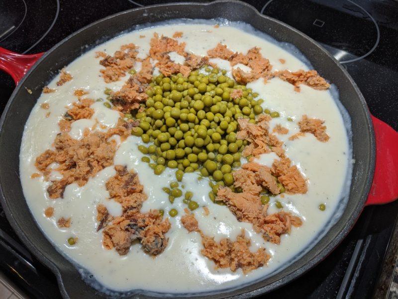 Creamed Peas on Toast with Salmon » RecipeCollage.com » September 19, 2025