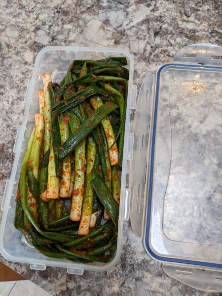 Green Onion Kimchi » RecipeCollage.com » September 16, 2025