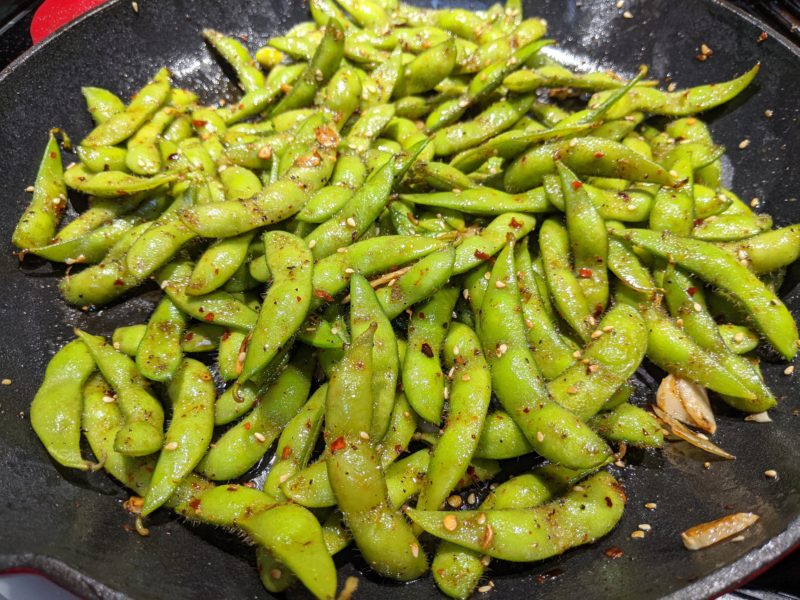 Garlic Chili Edamame » RecipeCollage.com » September 15, 2025