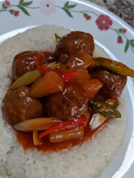 Sweet n Sour Meatballs » RecipeCollage.com » September 16, 2025