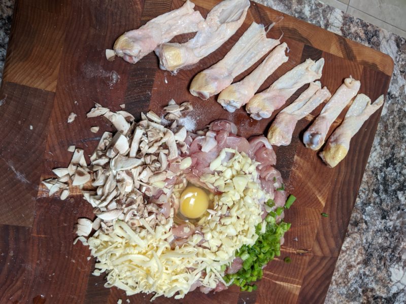 Stuffed Mushroom & Cheese Chicken Legs » RecipeCollage.com » September 15, 2025