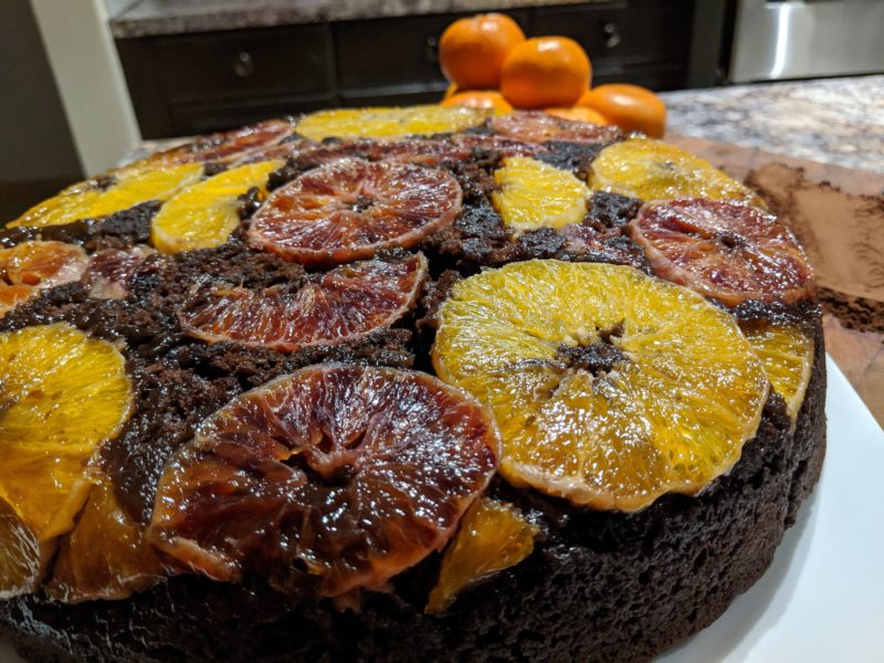 Upside Down Orange Chocolate Cake » RecipeCollage.com » September 15, 2025