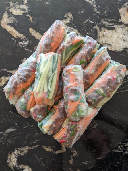 Short Rib Salad Rolls » RecipeCollage.com » September 16, 2025