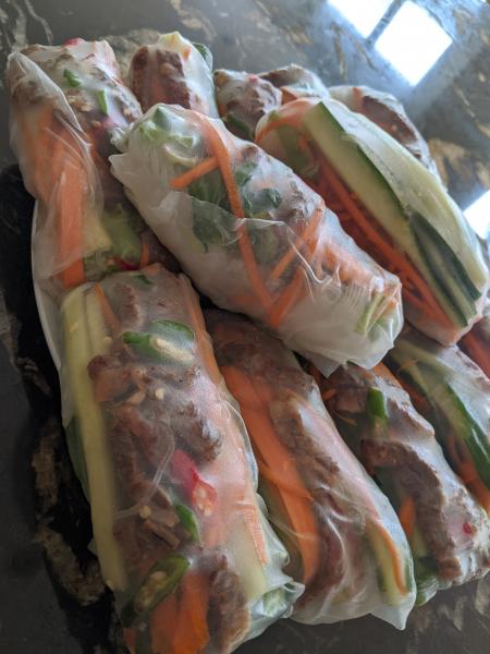 Short Rib Salad Rolls » RecipeCollage.com » September 16, 2025