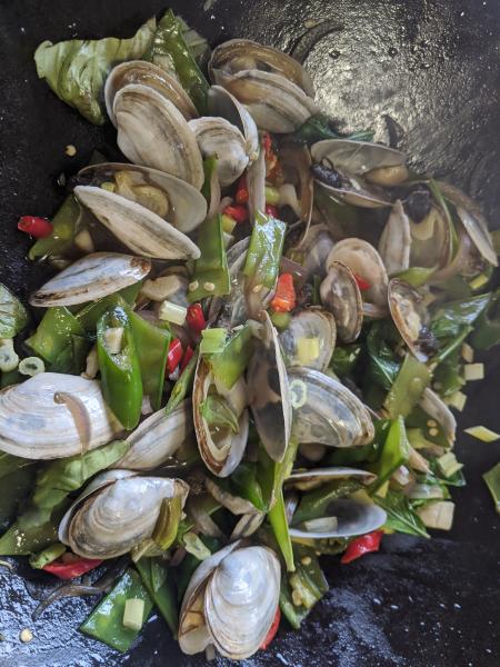 Stir-fry Clams, with a kick » RecipeCollage.com » September 15, 2025
