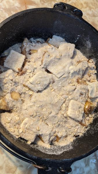Apple Crisp over the Bonfire » RecipeCollage.com » September 15, 2025