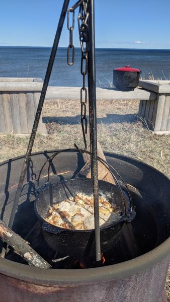 Apple Crisp over the Bonfire » RecipeCollage.com » September 15, 2025