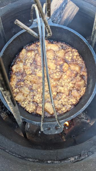 Apple Crisp over the Bonfire » RecipeCollage.com » September 15, 2025