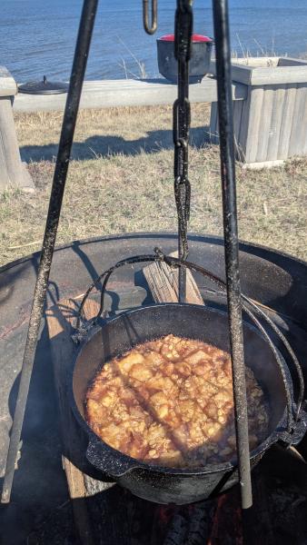 Apple Crisp over the Bonfire » RecipeCollage.com » September 15, 2025